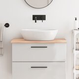  Kupaonska radna ploča 80 x 50 x 2 cm netretirano masivno drvo | shoptok.hr