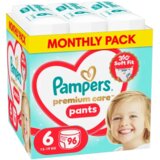 Pampers Pelene Premium Care Pants 6, Monthly, 13-19 kg, 96/1 Cene