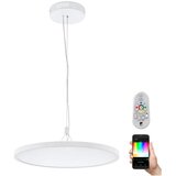 Eglo 33676 - led rgbw prigušiva luster na sajli cerignola-c LED/32W/230V bela + daljinski upravljač | Eponuda.com
