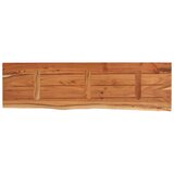 Stolna Mizna plošča 120x40x3,8 cm pravokotna trdna akacija naravni rob | Shoptok.si