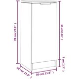  Komode bijele 30 x 30 x 70 cm od konstruiranog drva | shoptok.hr
