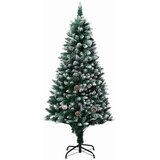vidaXL Umjetno božićno drvce Zelena 180 cm PVC i Čelik i Plastika | shoptok.hr