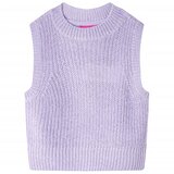 vidaXL Dječji prsluk pleteni svjetloljubičasti 140 | shoptok.hr