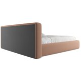 Makamii Svetlo rožnata oblazinjena zakonska postelja s prostorom za shranjevanje z letvenim dnom 180x200 cm Kiana – | Shoptok.si