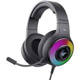 Gamenote RGB LED slušalice s mikrofonom HV-H2024d