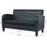  2-dijelni set sofa od umjetne kože crni | shoptok.hr