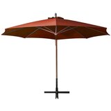  Viseč senčnik terakota 3,5x2,9 m trden les jelke | Shoptok.si