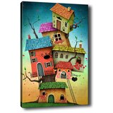 Tablo Center slika Tree Houses, 40 x 60 cm Cijene