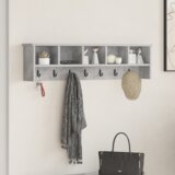  Vješalica za kapute na zidu Beton siva 100 x 16 x 26 cm | shoptok.hr