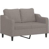  3-dijelni set sofa s jastucima smeđesivi od tkanine | shoptok.hr