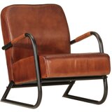  The Living Store Fotelj rjavo pravo usnje - Fotelj, (21501842) | Shoptok.si