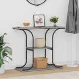 vidaXL Sivi hrast sonoma 101 x 35 x 80.5 cm Konstruirano drvo | shoptok.hr
