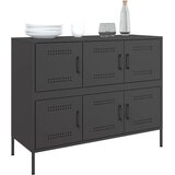  Komoda crna 100,5 x 39 x 79 cm čelik | Eponuda.com