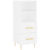 Maison Chic Komoda - Predalnik bela 34,5x34x90 cm inženirski les, (21716529) Cene