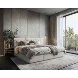 MID.YOU DRUŽINSKA POSTELJA 270 cm x 200 cm , les, tekstil, leseni material siva | Shoptok.si