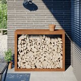 vidaXL stojalo za drva 100x40x80 cm korten jeklo Cene