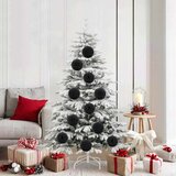 vidaXL Set božičnih okraskov 9 pcs Črna | Shoptok.si