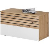 MID.YOU klop s prostorom za čevlje bela, temno siva, hrast artisan | Shoptok.si
