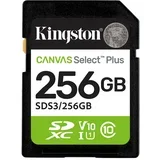 card Kingston 256 GB S3/256GB Class10 Canvas Select Plus adapter100MBs Read,Class 10 UHS-I
