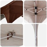  Rastezljivi šator za zabave Smeđa 575 x 288 x 245 cm | shoptok.hr