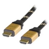Roline HDMI priključni kabel HDMI-A vtič 3.00 m črna\, zlata 11.04.5563 dvojno oklopljen\, pozlačeni konektorji HDMI kabel, (20419185) | Shoptok.si