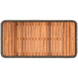  Vrtni set za objed s jastukom 4 pcs Siva i tamno siva poliratan | Eponuda.com