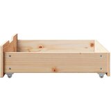 vidaXL Ladice ispod kreveta s kotačima 2 kom 75x55x16 cm od borovine | shoptok.hr