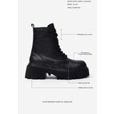 NİŞANTAŞI SHOES Juniper Black Genuine Leather Heeled Lace Up Women's Boots | shoptok.hr