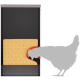 Hranilica za piliće Crna 60,5 x 29 x 51 cm Hladno valjani čelik | shoptok.hr