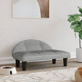 vidaXL Krevet za pse svjetlosivi 70 x 52 x 30 cm baršunasti | shoptok.hr