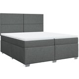  The Living Store Box spring postelja z vzmetnico temno siva 200x200 cm blago - Box Spring Postelja, (21497031) | Shoptok.si