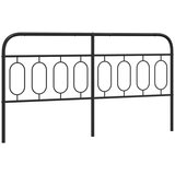 Metalno zamjensko uzglavlje crno 183 cm | shoptok.hr