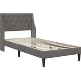  Okvir kreveta s madracem Tamno siva 90 x 190 cm Baršun | shoptok.hr