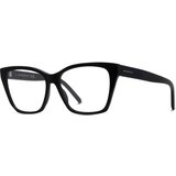 Givenchy GV DAY DAY Black Rectangular Eyeglasses ONE SIZE (55) Črna/Kristalna Cene