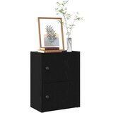 vidaXL Knjižna omara črna hrast 40x24x52 cm inženirski les | Shoptok.si