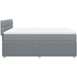 Krevet box spring s madracem svjetlosivi 140x200 cm od tkanine | shoptok.hr