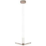 Nova Luce Aluminijasta LED zatemnitvena viseča svetilka v mat zlati barvi ø 32,5 cm Vea – Cene