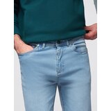 Ombre Men's denim joggers with asymmetrical stitching - blue | shoptok.hr