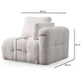 Atelier Del Sofa Dvosjed Amaris 2, 300 x 120 x 65 cm, Bijela | Eponuda.ba