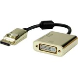 Roline DisplayPort / DVI adapterski kabel DisplayPort vtič\, DVI-D 24+1-polna vtičnica 0.15 m črna/zlata 12.88.3175 DisplayPort kabel, (20418885) Cene