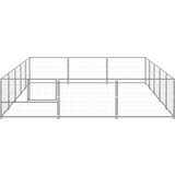 vidaXL kavez za pse srebrni 15 m² čelični | shoptok.hr