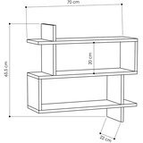 Kalune Design Parallel Zidna polica, Smeđa | Eponuda.ba