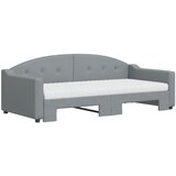  Dnevni krevet na razvlačenje svjetlosivi 90 x 190 cm od tkanine | shoptok.hr
