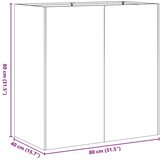 vidaXL Sadilica maslinastozelena 80x40x80 cm hladno valjani čelik | shoptok.hr