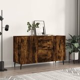 Maison Chic Komoda - Predalnik dimljeni hrast100x36x60 cm inženirski les, (21715676) | Shoptok.si