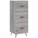 Maison Chic Komoda - Predalnik siva sonoma 34,5x34x90 cm inženirski les, (21716814) | Shoptok.si