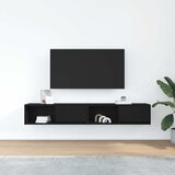 TV ormarići 2 kom crni hrast 80x31x25,5 cm konstruiranog drva | shoptok.hr