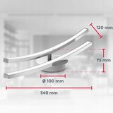  LED plafonsko svetlo 2xLED/6W/230V sjajni hrom | Eponuda.com