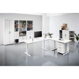 Voleo PISARNIŠKI REGAL 79,7/107,2/39,5 cm bela | Shoptok.si