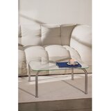 noo.ma Stolić za kavu sa staklenom pločom stola u srebrnoj boji 60x80 cm Uku – | shoptok.hr